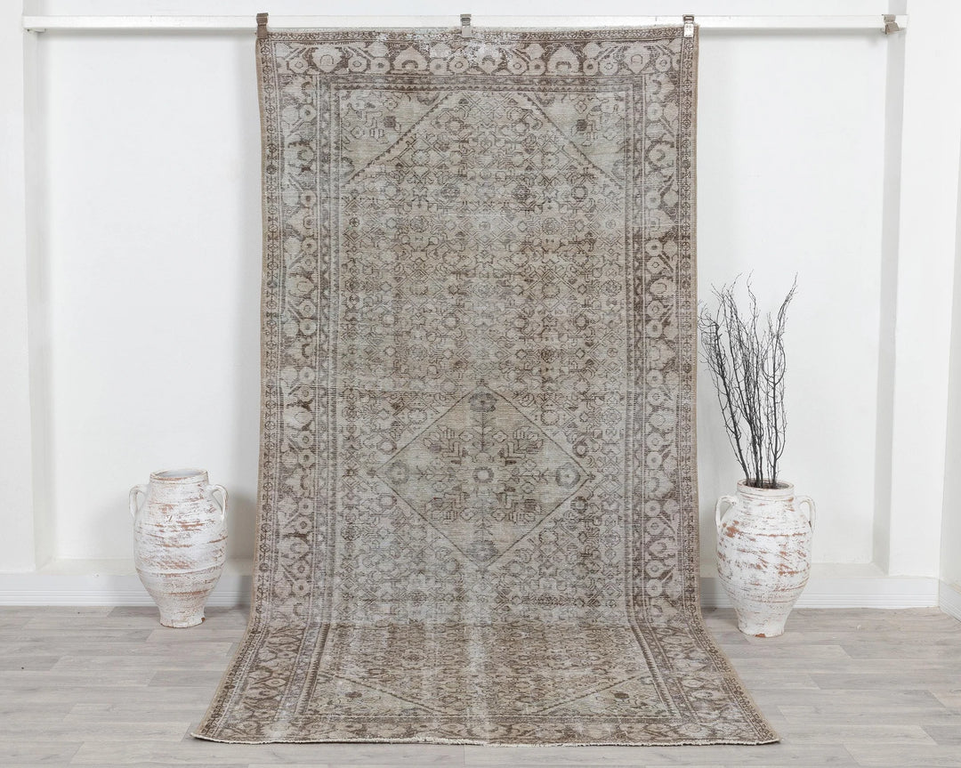 Multicolor Turkish Oushak Rug 5' 1" x 9' 11" Hand-Knotted | No. VR16021