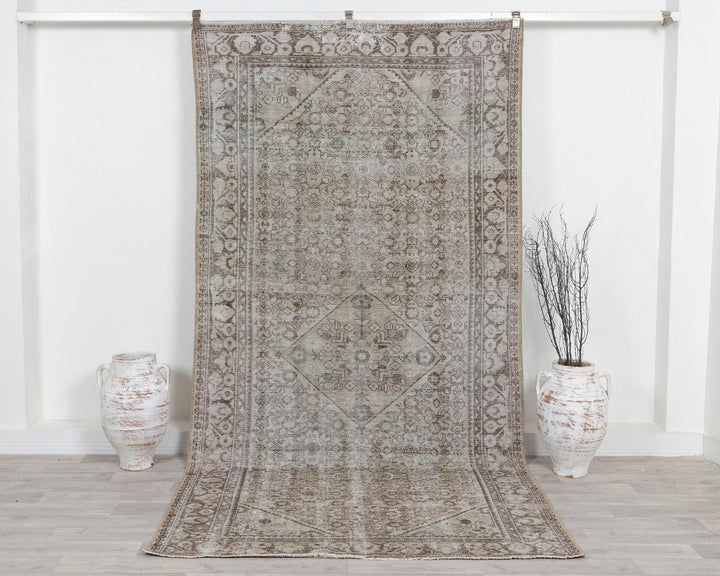 Multicolor Turkish Oushak Rug 5' 1" x 9' 11" Hand-Knotted | No. VR16021