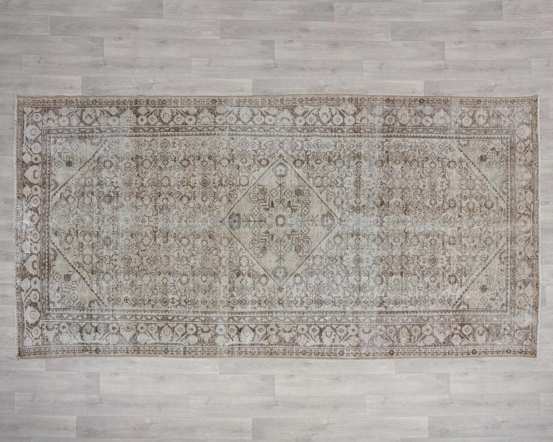 Multicolor Turkish Oushak Rug 5' 1" x 9' 11" Hand-Knotted | No. VR16021