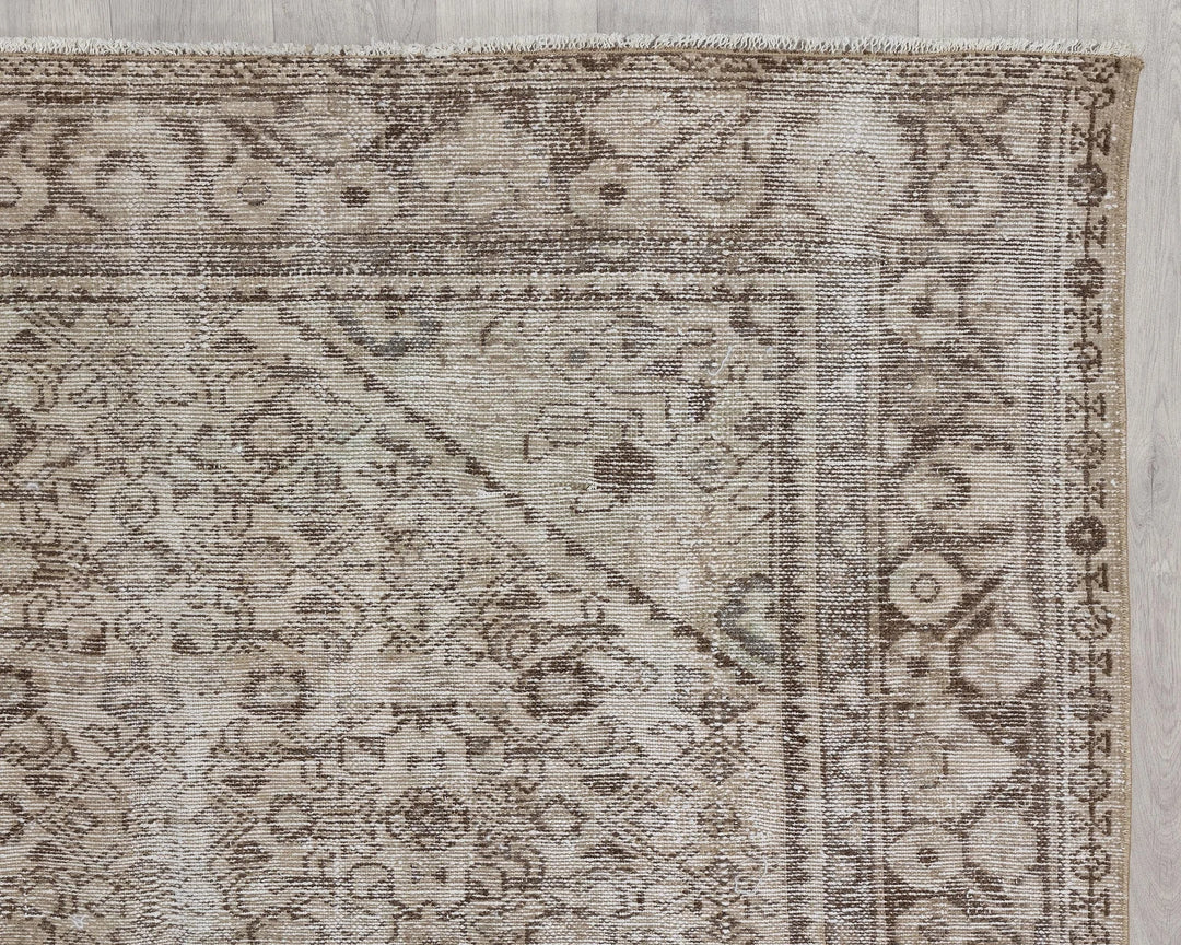 Multicolor Turkish Oushak Rug 5' 1" x 9' 11" Hand-Knotted | No. VR16021