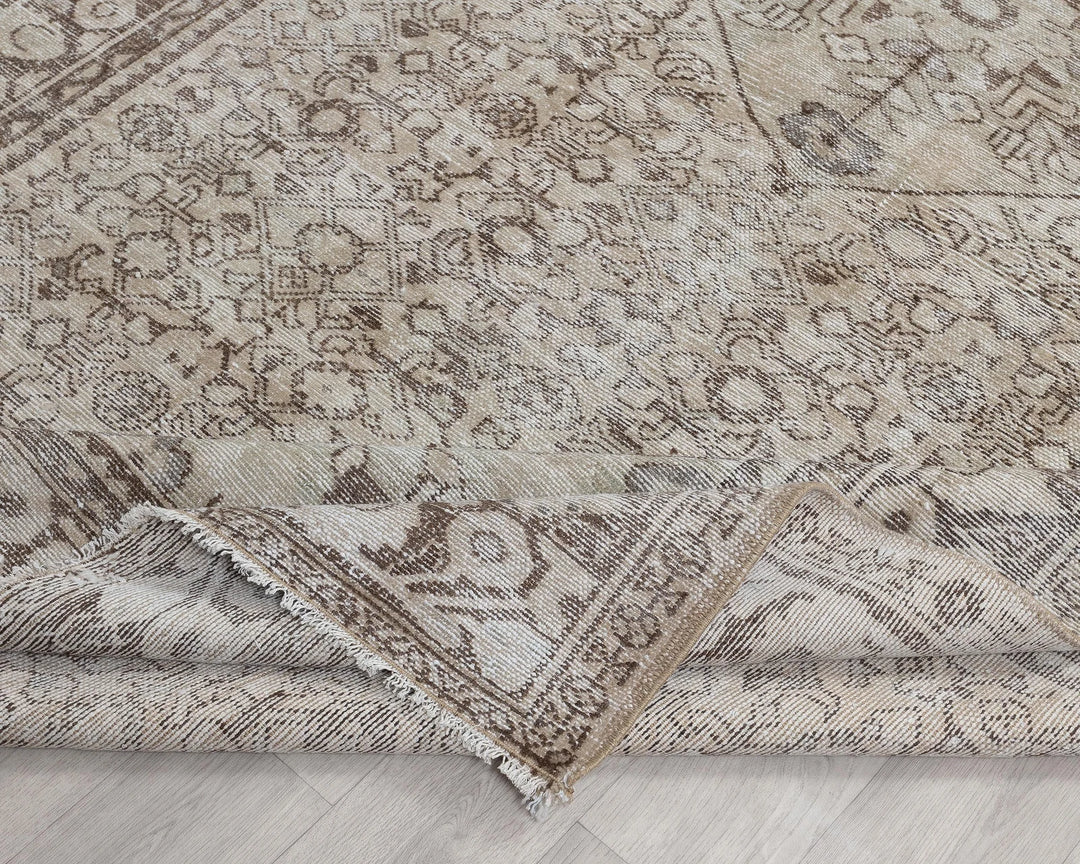 Multicolor Turkish Oushak Rug 5' 1" x 9' 11" Hand-Knotted | No. VR16021
