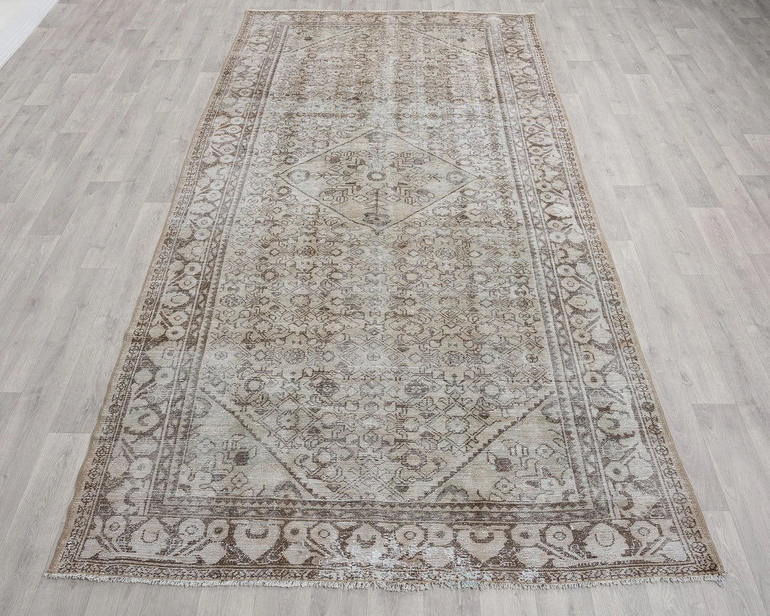 Multicolor Turkish Oushak Rug 5' 1" x 9' 11" Hand-Knotted | No. VR16021