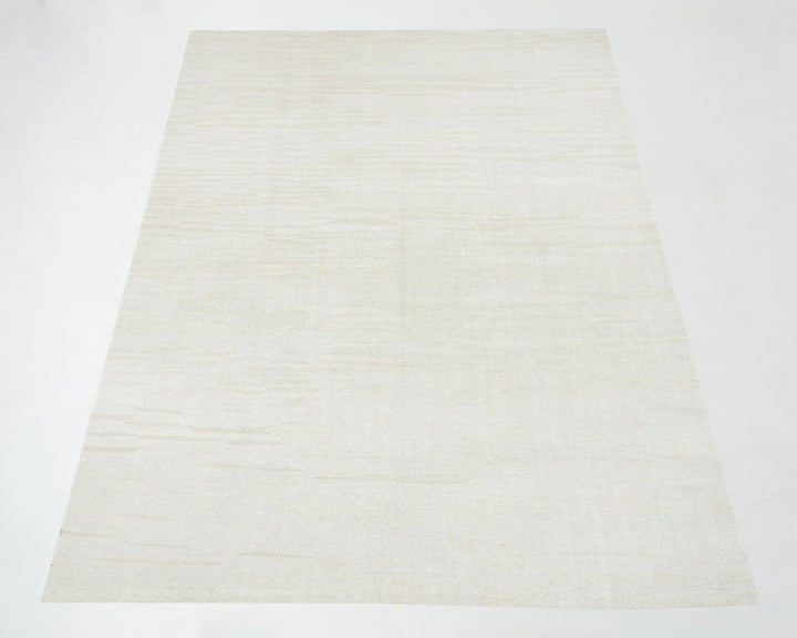 White Turkish Kilim Rug 8' 6" x 11' 2" Flat-Weave | No. VR16042