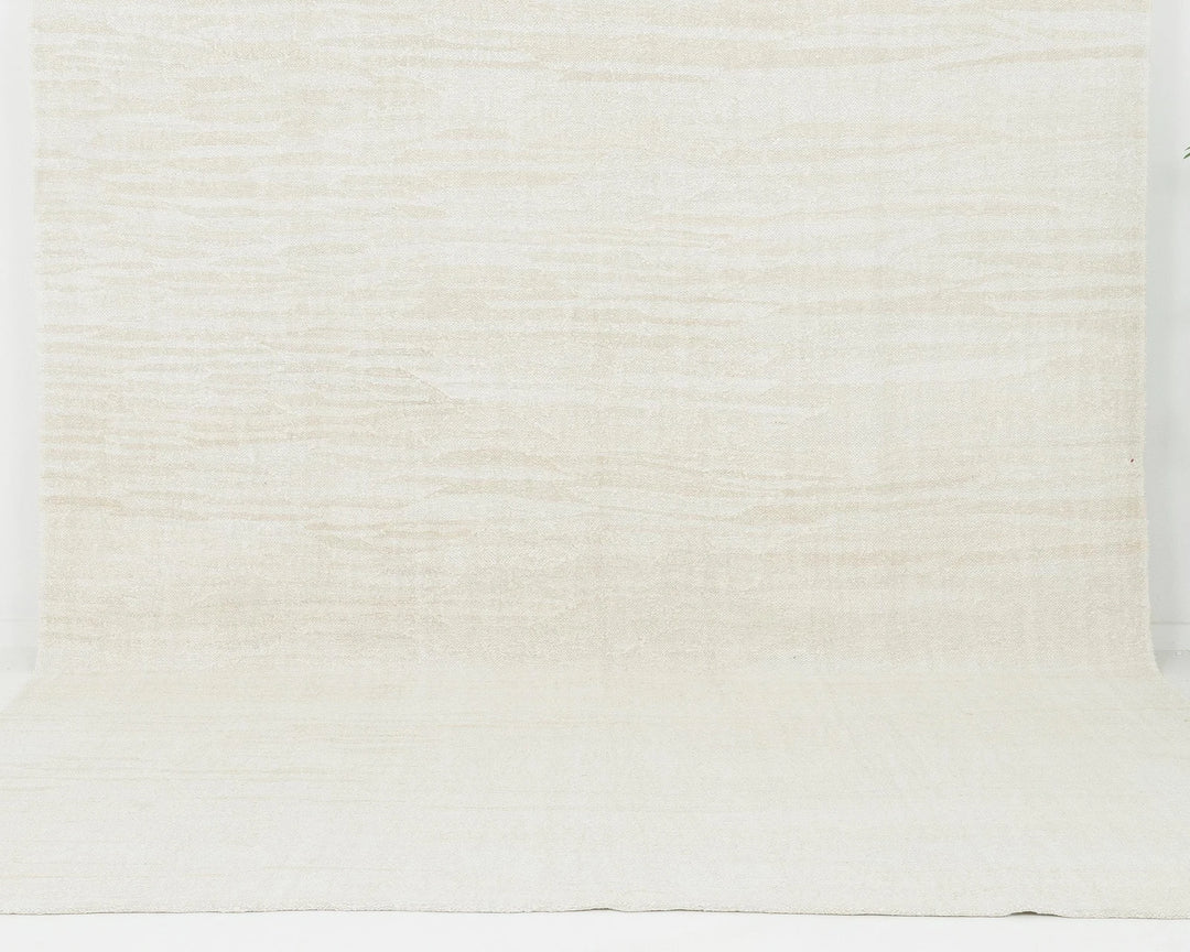 White Turkish Kilim Rug 8' 6" x 11' 2" Flat-Weave | No. VR16042