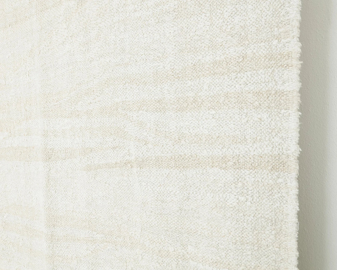 White Turkish Kilim Rug 8' 6" x 11' 2" Flat-Weave | No. VR16042