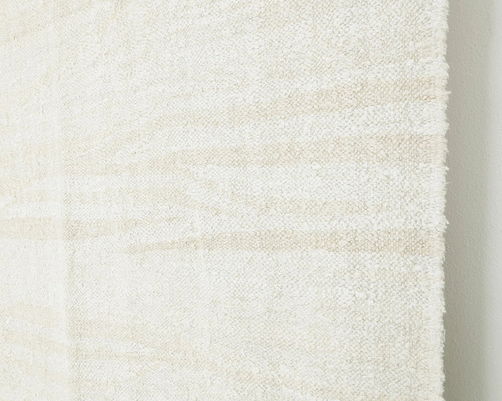 White Turkish Kilim Rug 8' 6" x 11' 2" Flat-Weave | No. VR16042