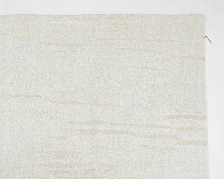 White Turkish Kilim Rug 8' 6" x 11' 2" Flat-Weave | No. VR16042