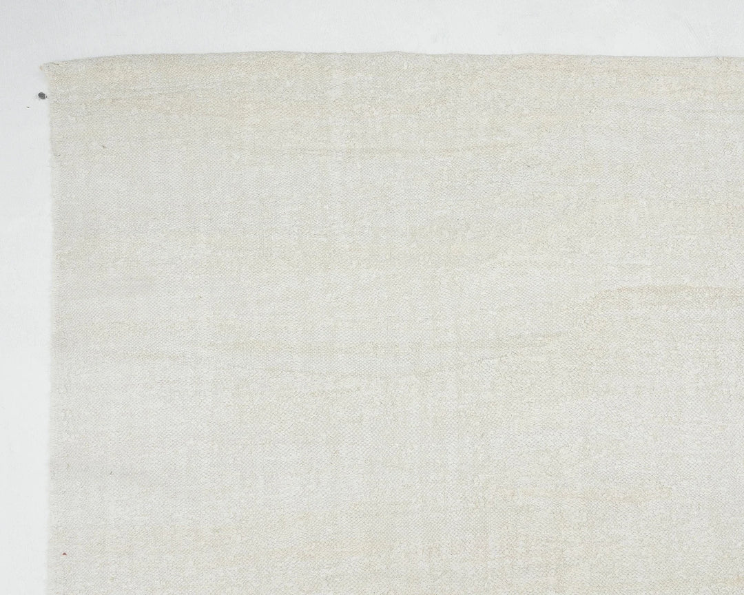 White Turkish Kilim Rug 8' 6" x 11' 2" Flat-Weave | No. VR16042