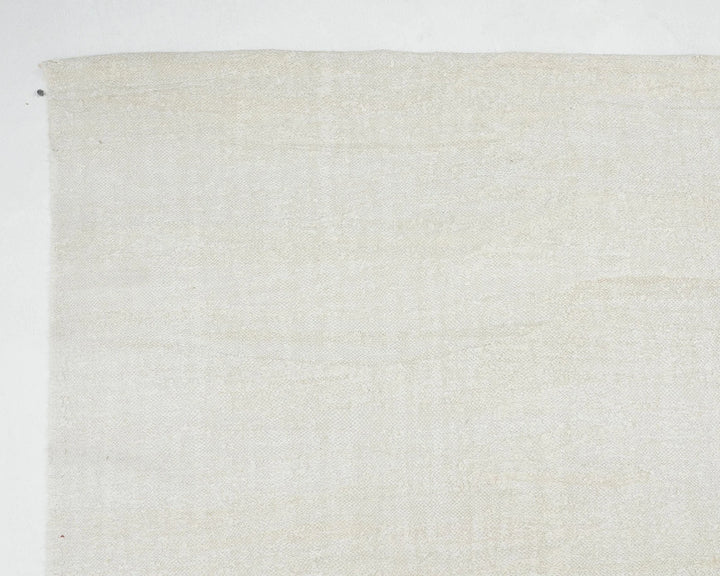 White Turkish Kilim Rug 8' 6" x 11' 2" Flat-Weave | No. VR16042