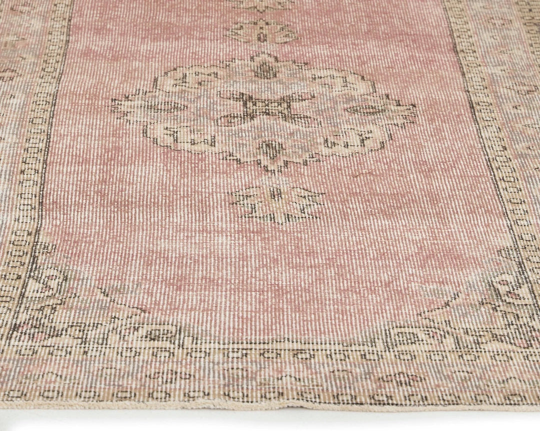 Beige Turkish Oushak Rug 2'9" x 11'6" Hand-Knotted | No. VR16109