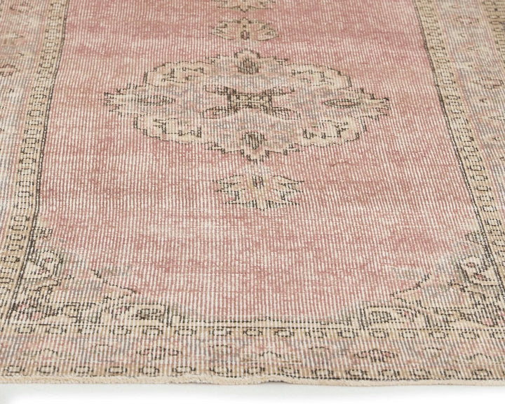 Beige Turkish Oushak Rug 2'9" x 11'6" Hand-Knotted | No. VR16109