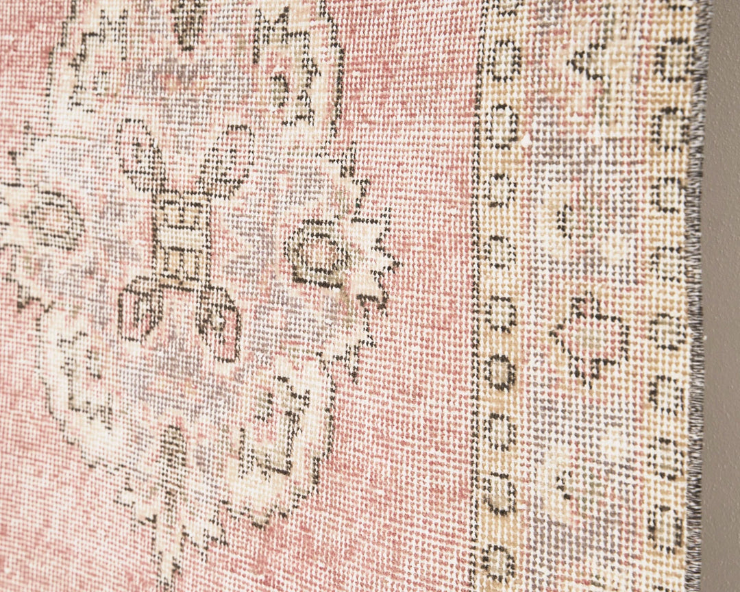 Beige Turkish Oushak Rug 2'9" x 11'6" Hand-Knotted | No. VR16109
