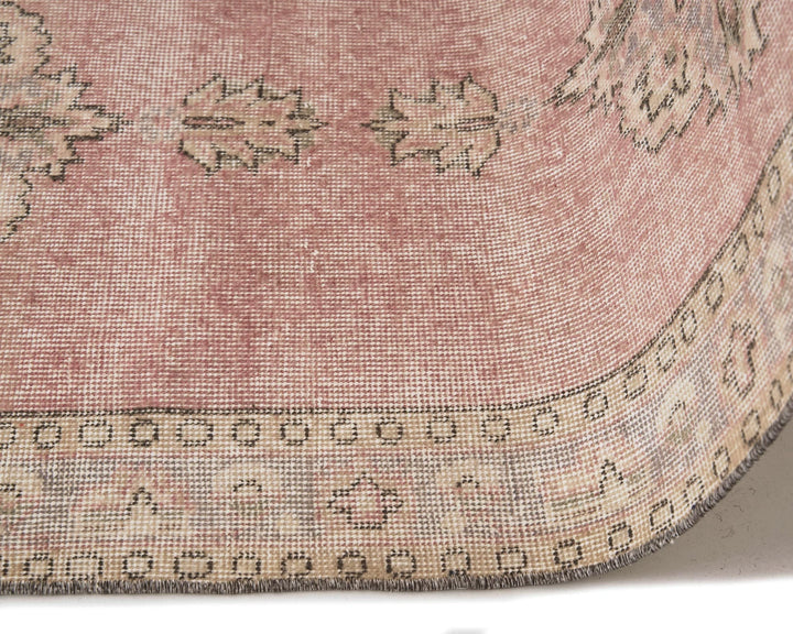 Beige Turkish Oushak Rug 2'9" x 11'6" Hand-Knotted | No. VR16109