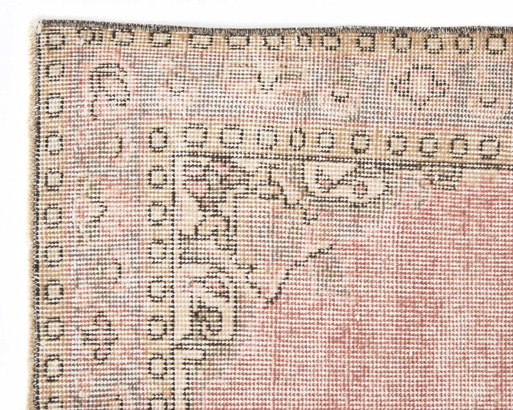 Beige Turkish Oushak Rug 2'9" x 11'6" Hand-Knotted | No. VR16109