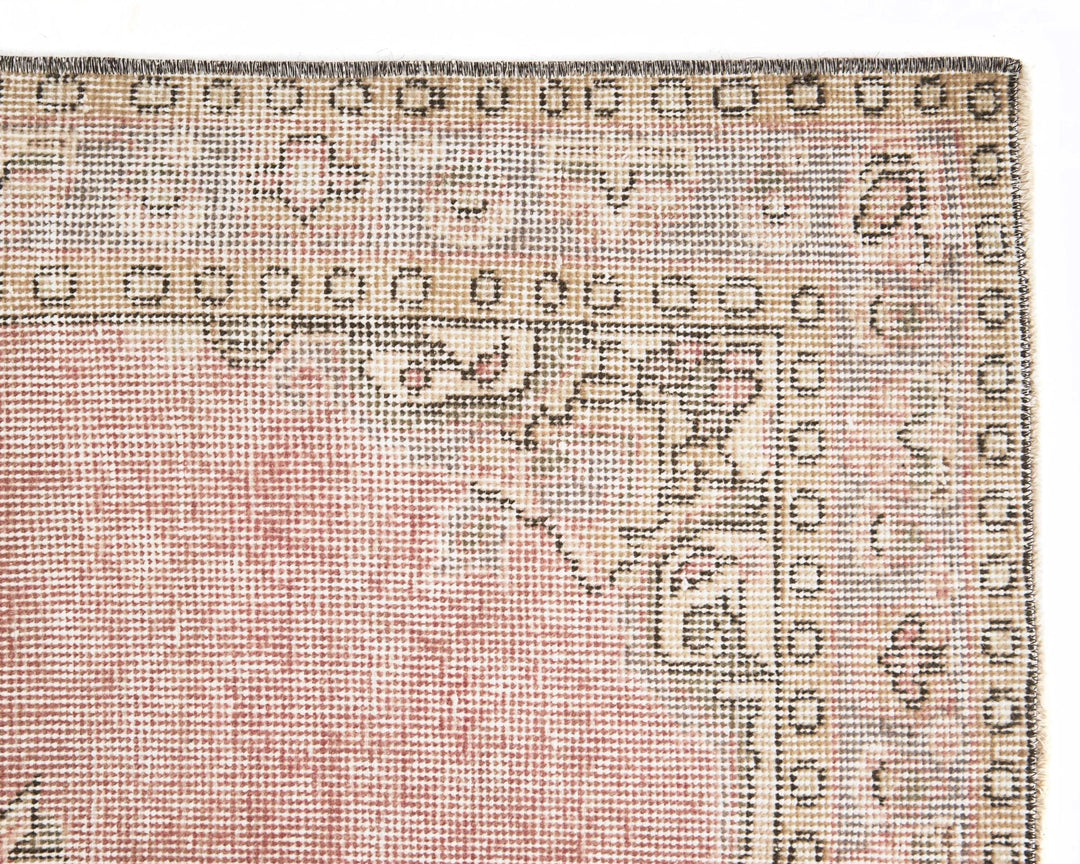 Beige Turkish Oushak Rug 2'9" x 11'6" Hand-Knotted | No. VR16109