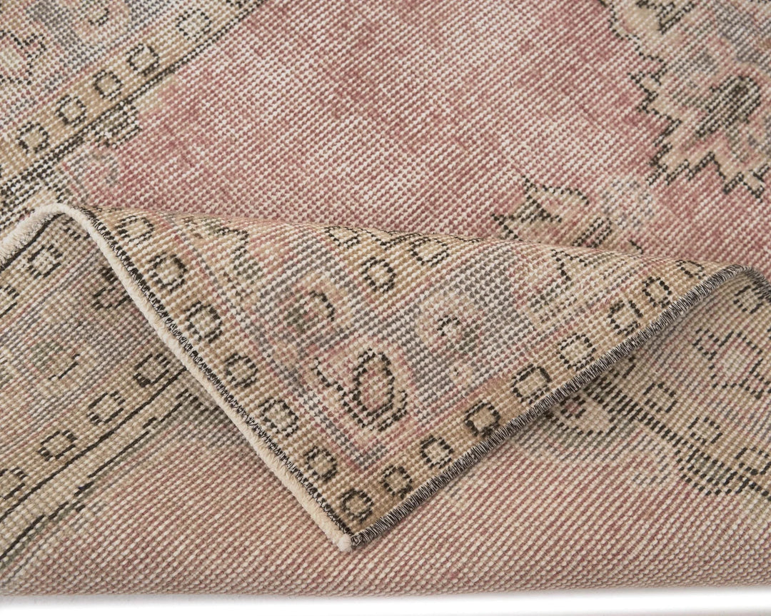 Beige Turkish Oushak Rug 2'9" x 11'6" Hand-Knotted | No. VR16109