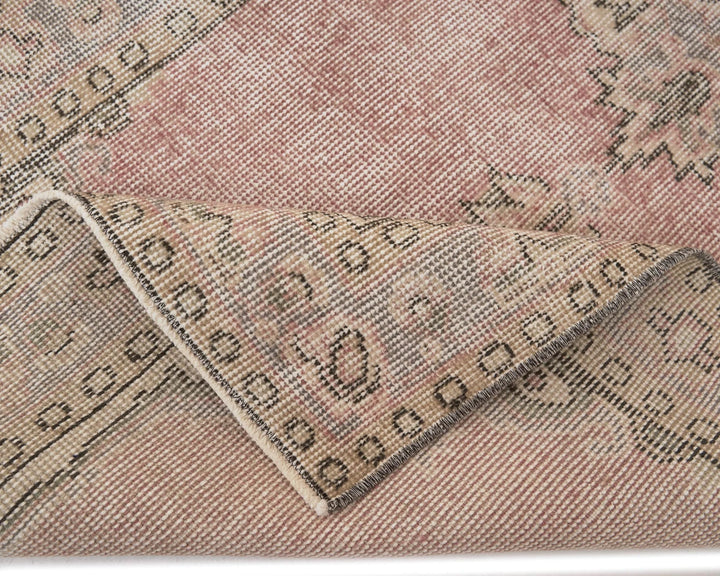 Beige Turkish Oushak Rug 2'9" x 11'6" Hand-Knotted | No. VR16109