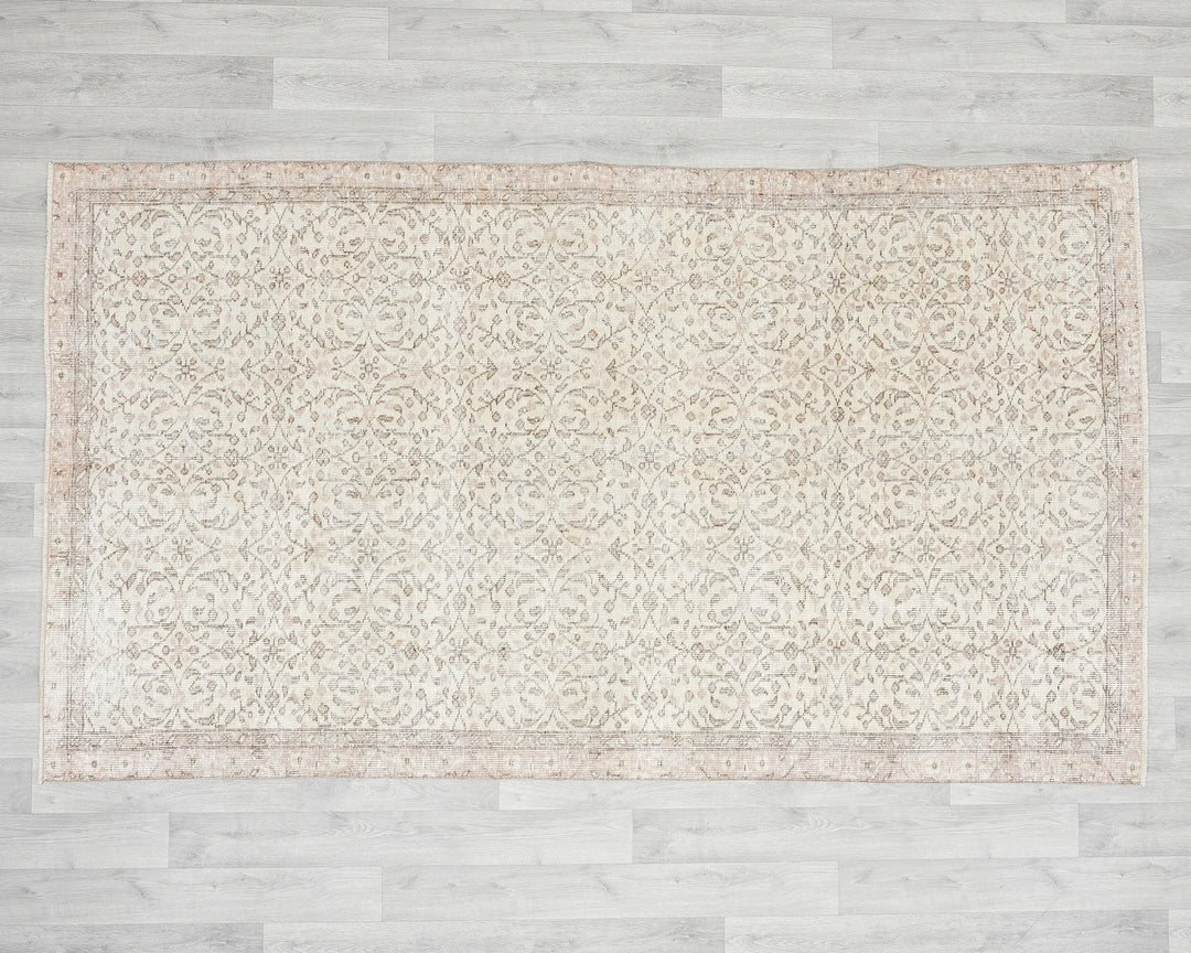 Multicolor Turkish Oushak Rug 4' 9" x 8' Hand-Knotted | No. VR16136