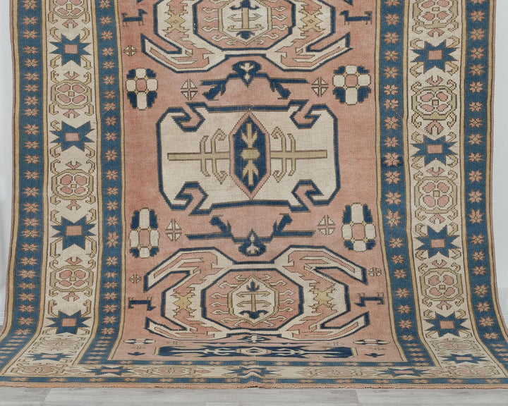 Multicolor Turkish Oushak Rug 6'7" x 8'6" Hand-Knotted | No. VR16161