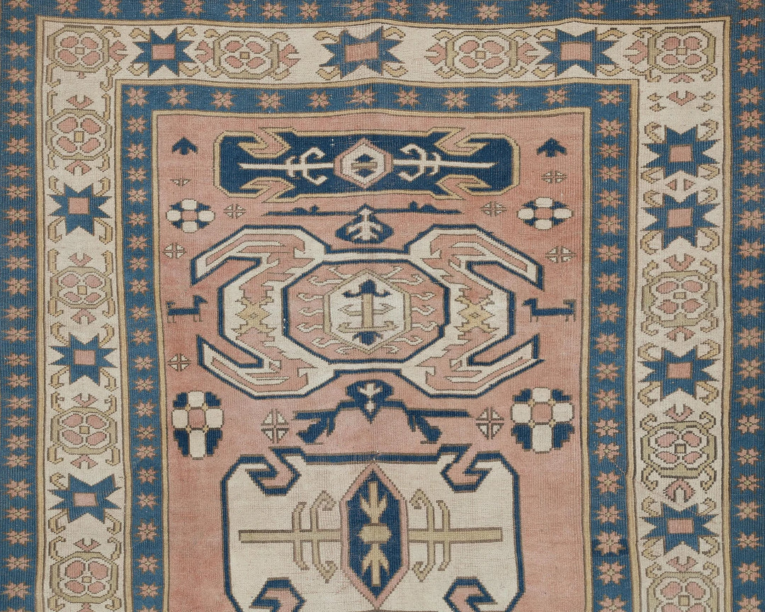 Multicolor Turkish Oushak Rug 6'7" x 8'6" Hand-Knotted | No. VR16161