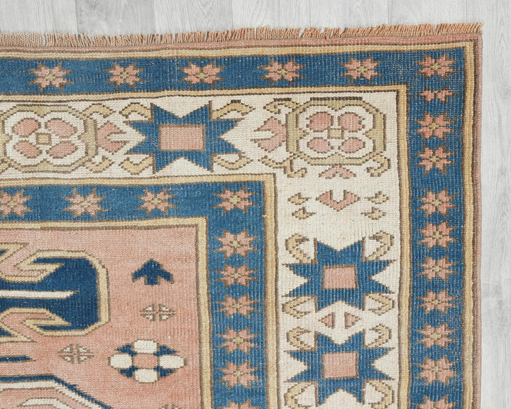 Multicolor Turkish Oushak Rug 6'7" x 8'6" Hand-Knotted | No. VR16161