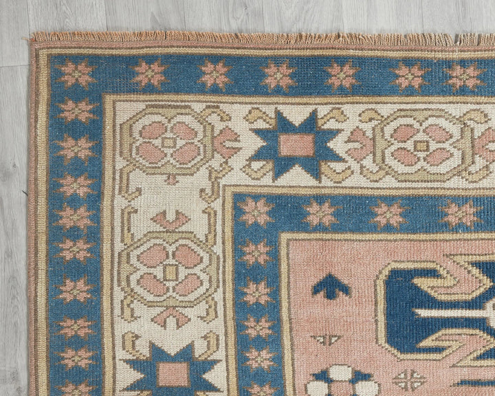 Multicolor Turkish Oushak Rug 6'7" x 8'6" Hand-Knotted | No. VR16161