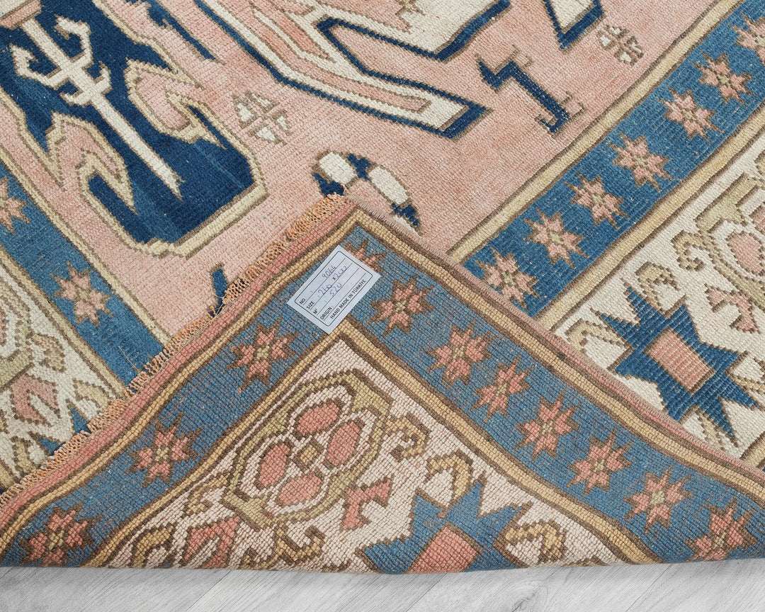 Multicolor Turkish Oushak Rug 6'7" x 8'6" Hand-Knotted | No. VR16161
