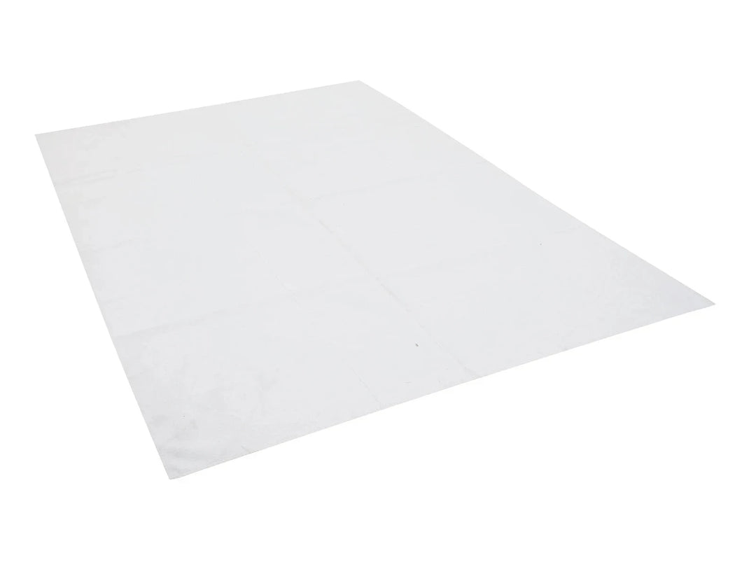 White Turkish Kilim Rug 5'10" x 8'4" Flat-Weave | No. VR16318