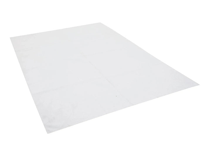 White Turkish Kilim Rug 5'10" x 8'4" Flat-Weave | No. VR16318