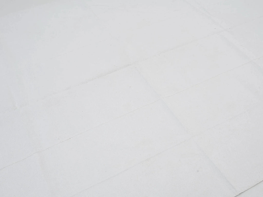 White Turkish Kilim Rug 5'10" x 8'4" Flat-Weave | No. VR16318