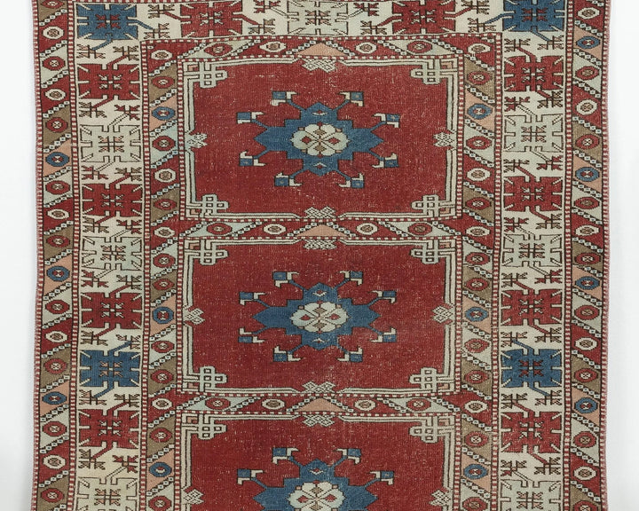 Multicolor Turkish Oushak Rug 5' 11" x 4' 7" Hand-Knotted | No. VR16619