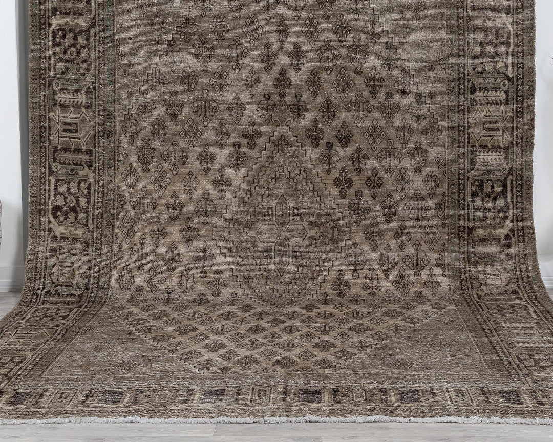 Multicolor Turkish Oushak Rug 7'9" x 11'6" Hand-Knotted | No. VR16678