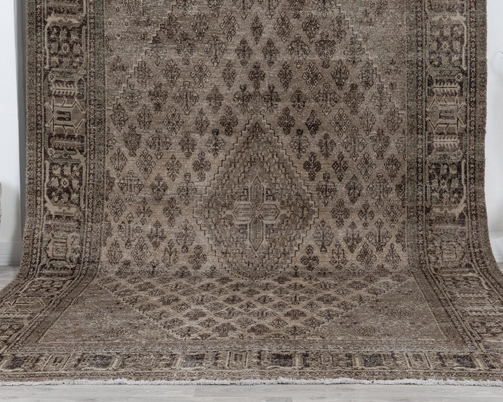 Multicolor Turkish Oushak Rug 7'9" x 11'6" Hand-Knotted | No. VR16678