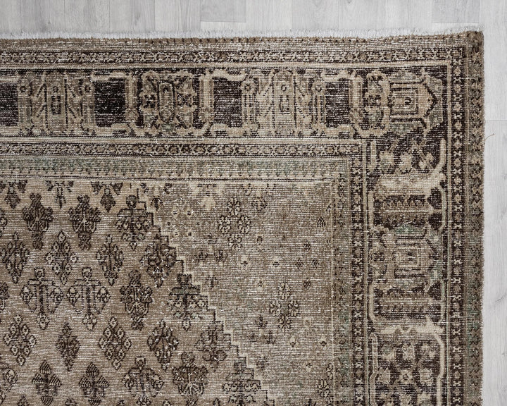 Multicolor Turkish Oushak Rug 7'9" x 11'6" Hand-Knotted | No. VR16678