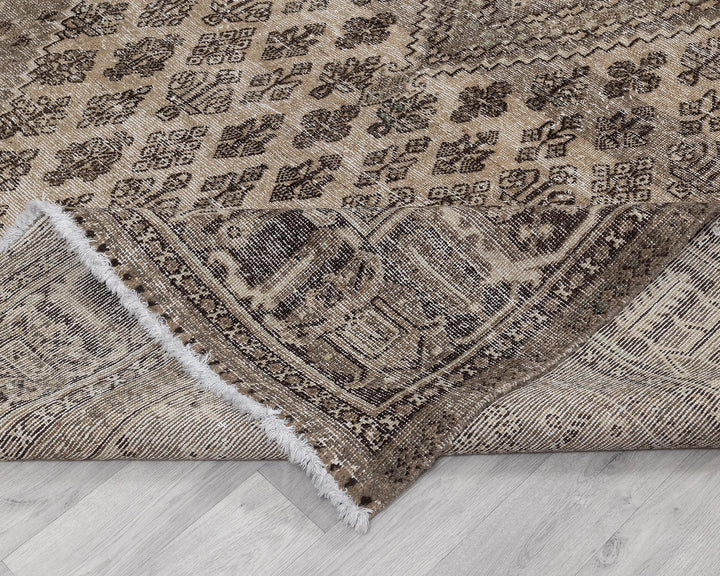 Multicolor Turkish Oushak Rug 7'9" x 11'6" Hand-Knotted | No. VR16678