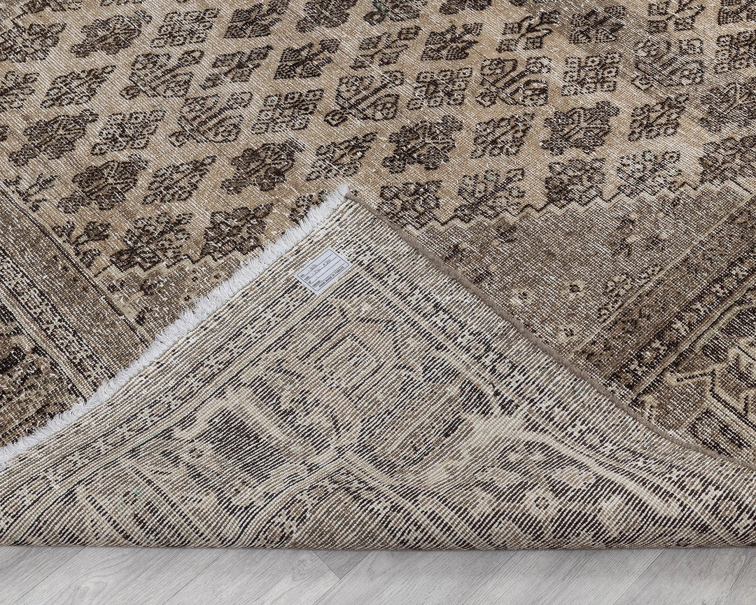 Multicolor Turkish Oushak Rug 7'9" x 11'6" Hand-Knotted | No. VR16678
