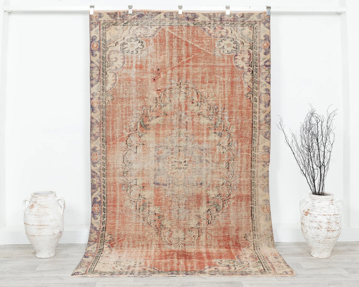 Muted Oushak Rug 5' 1" x 8' 10" | No. VR16699