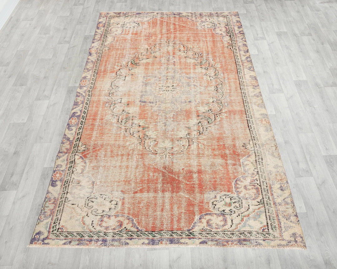 Muted Oushak Rug 5' 1" x 8' 10" | No. VR16699