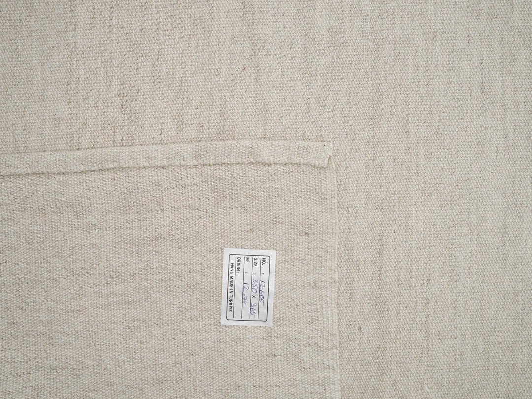 Beige Turkish Kilim Rug 11' 6" x 15' 3" Flat-Weave view 13