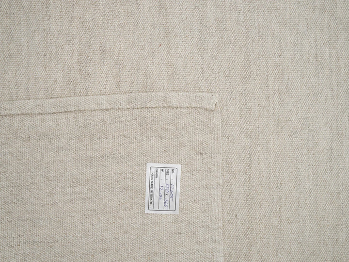 Beige Turkish Kilim Rug 11' 6" x 15' 3" Flat-Weave view 13