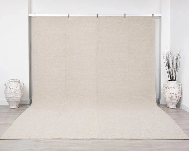 Beige Turkish Kilim Rug 11' 6" x 15' 3" Flat-Weave | No. VR16788