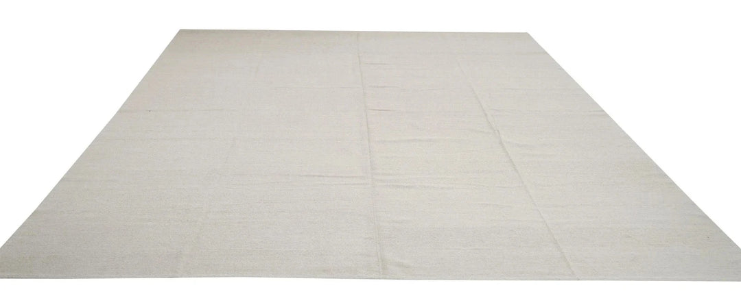Beige Turkish Kilim Rug 11' 6" x 15' 3" Flat-Weave | No. VR16788