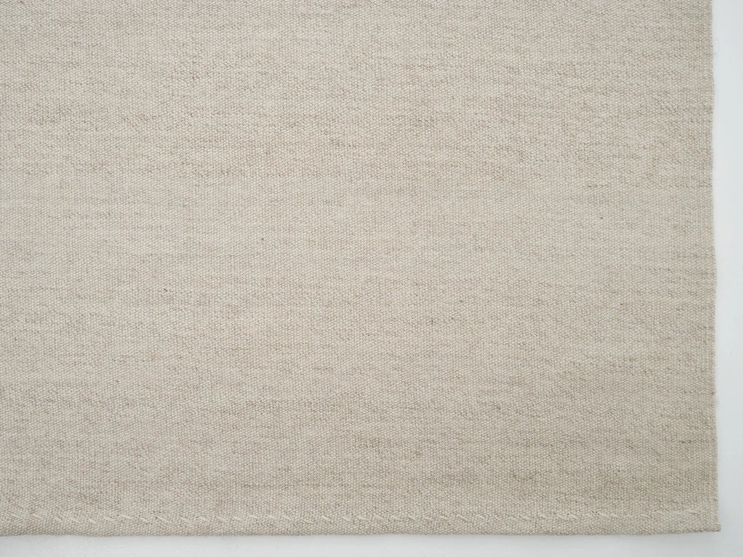 Beige Turkish Kilim Rug 11' 6" x 15' 3" Flat-Weave reverse