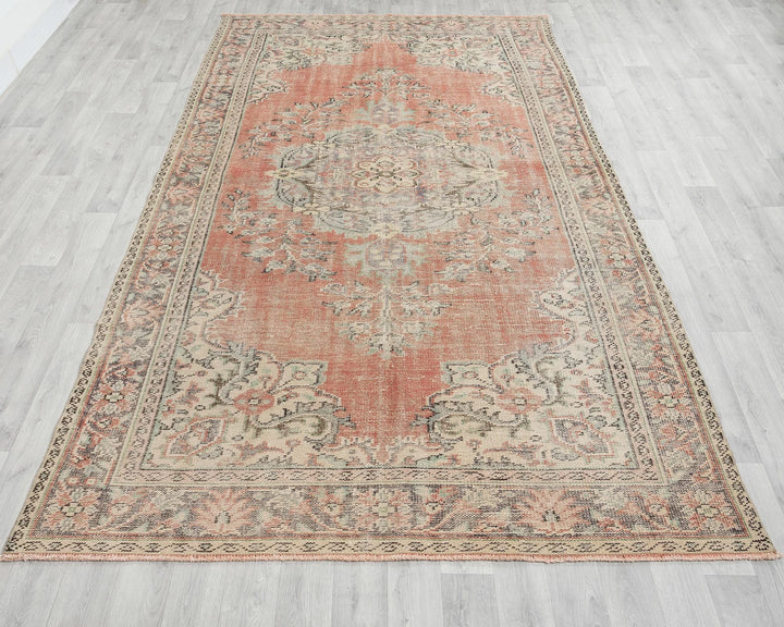 Multicolor Turkish Oushak Rug 5' 11" x 10' Hand-Knotted | No. VR16935