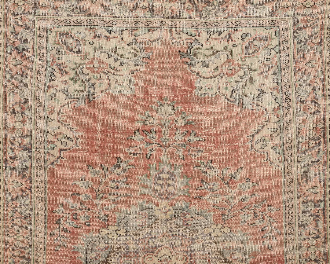 Multicolor Turkish Oushak Rug 5' 11" x 10' Hand-Knotted | No. VR16935