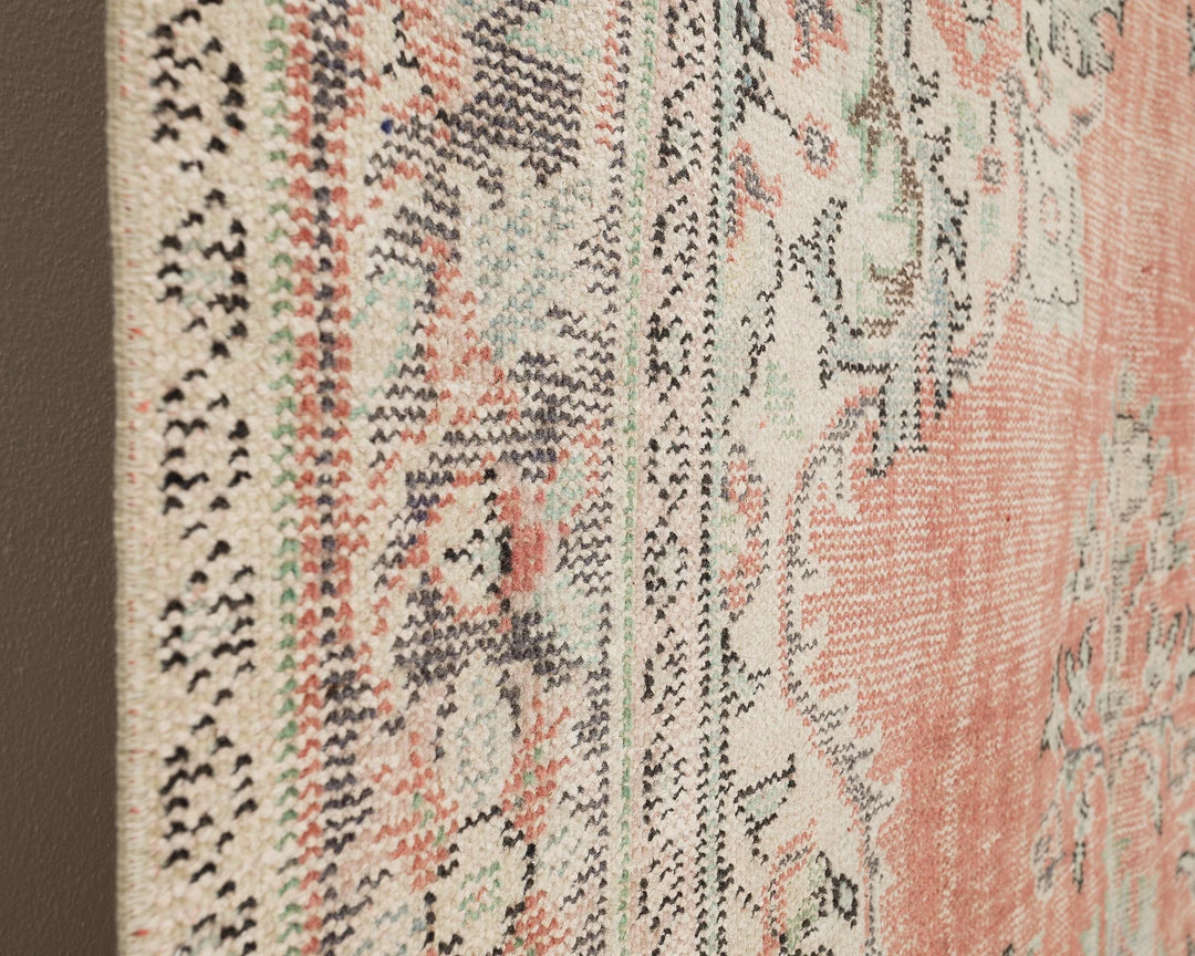 Multicolor Turkish Oushak Rug 5' 11" x 10' Hand-Knotted | No. VR16935