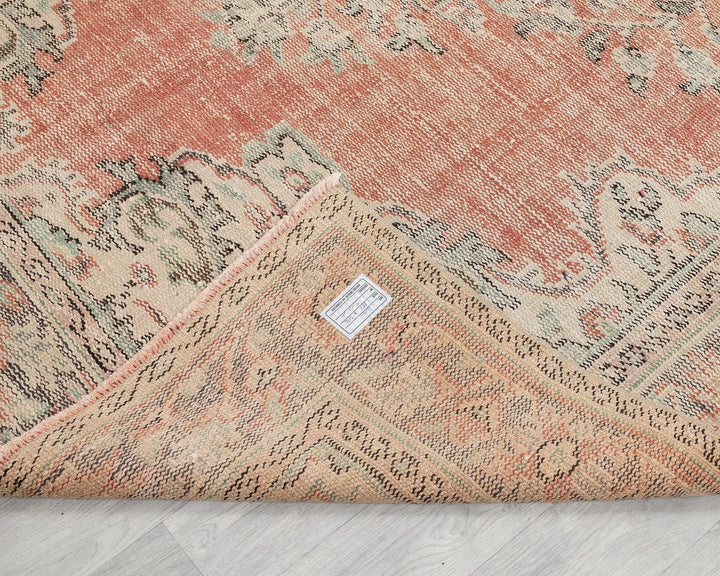 Multicolor Turkish Oushak Rug 5' 11" x 10' Hand-Knotted | No. VR16935