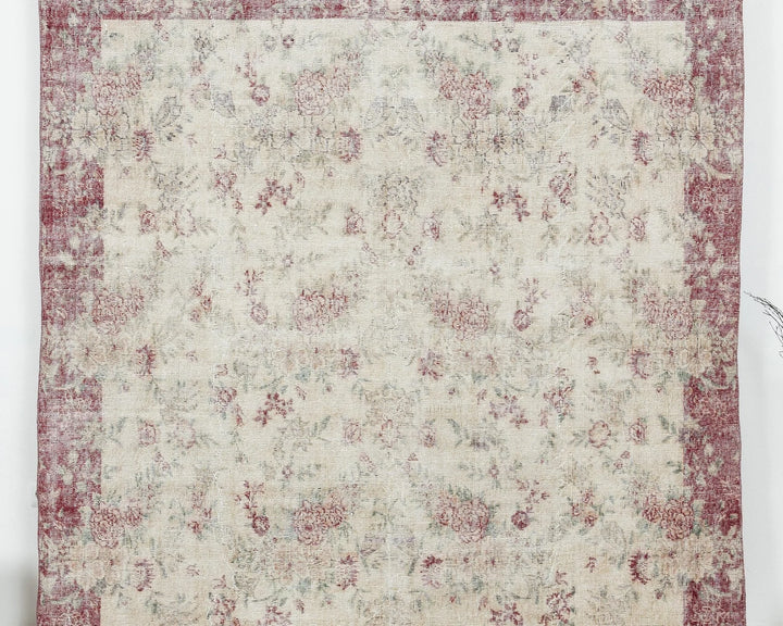 Multicolor Turkish Oushak Rug 6' 5" x 9' 10" Hand-Knotted | No. VR17088