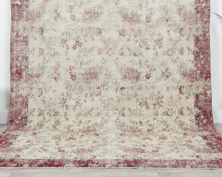 Multicolor Turkish Oushak Rug 6' 5" x 9' 10" Hand-Knotted | No. VR17088