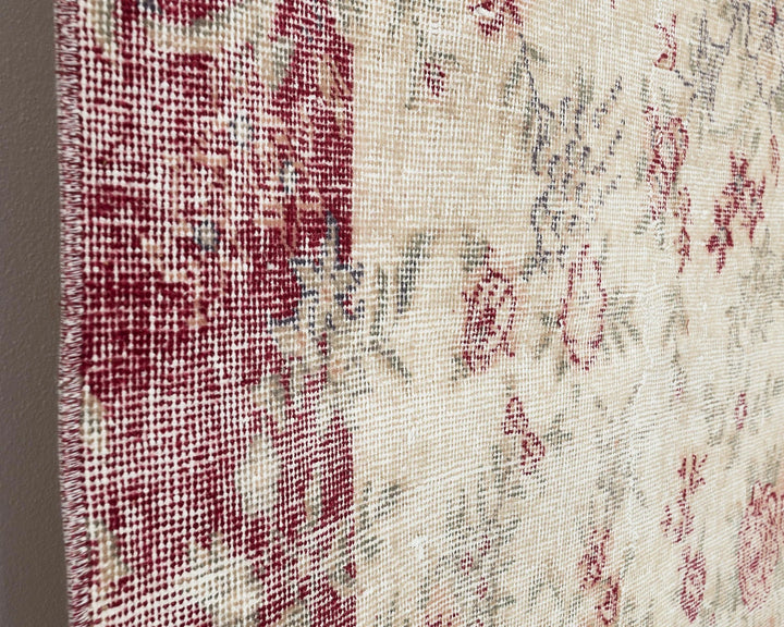 Multicolor Turkish Oushak Rug 6' 5" x 9' 10" Hand-Knotted | No. VR17088